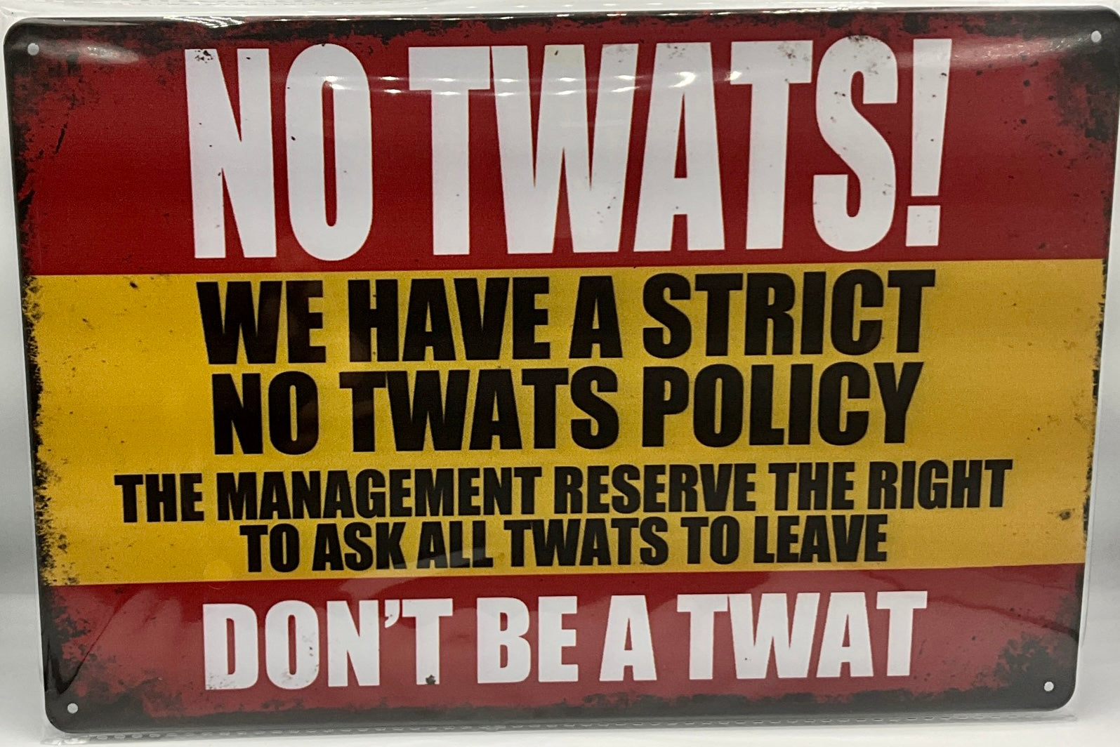 Metal sign