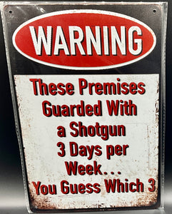 Metal sign