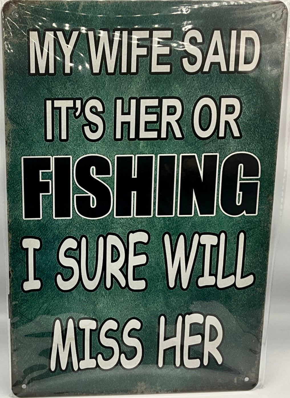 Metal sign