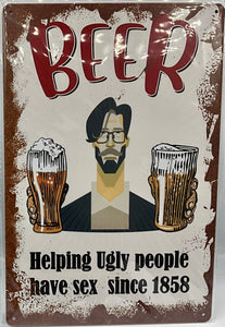 Metal sign