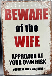Metal sign