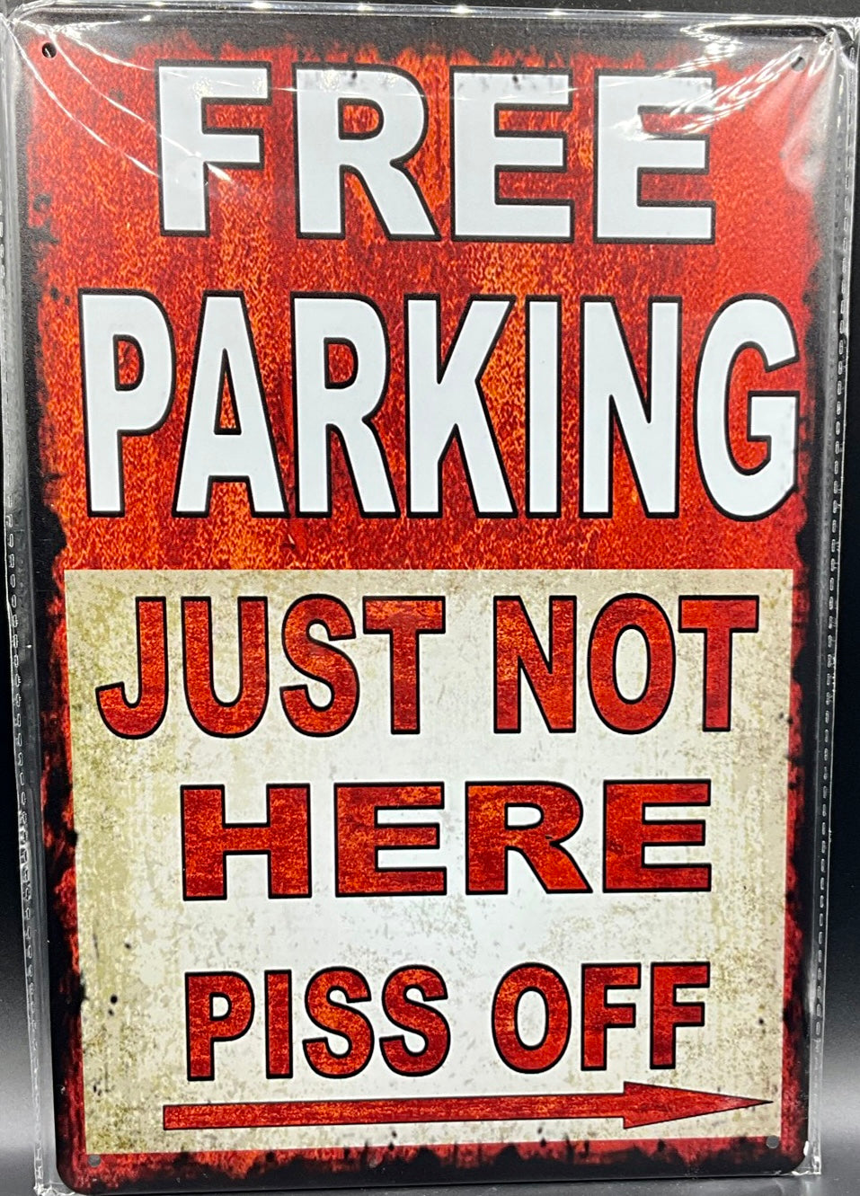 Metal sign