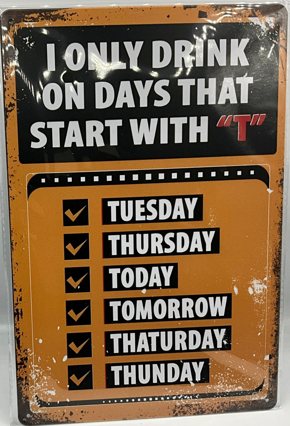 Metal sign