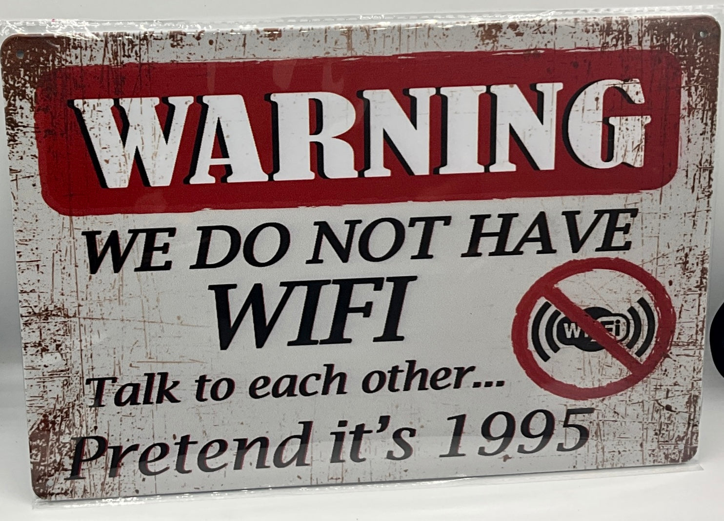Metal sign
