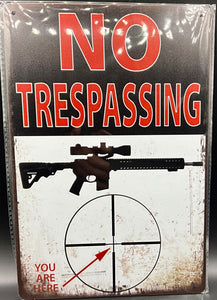 Metal sign