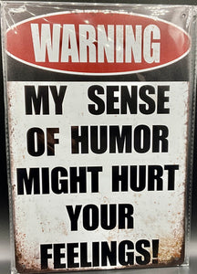 Metal sign