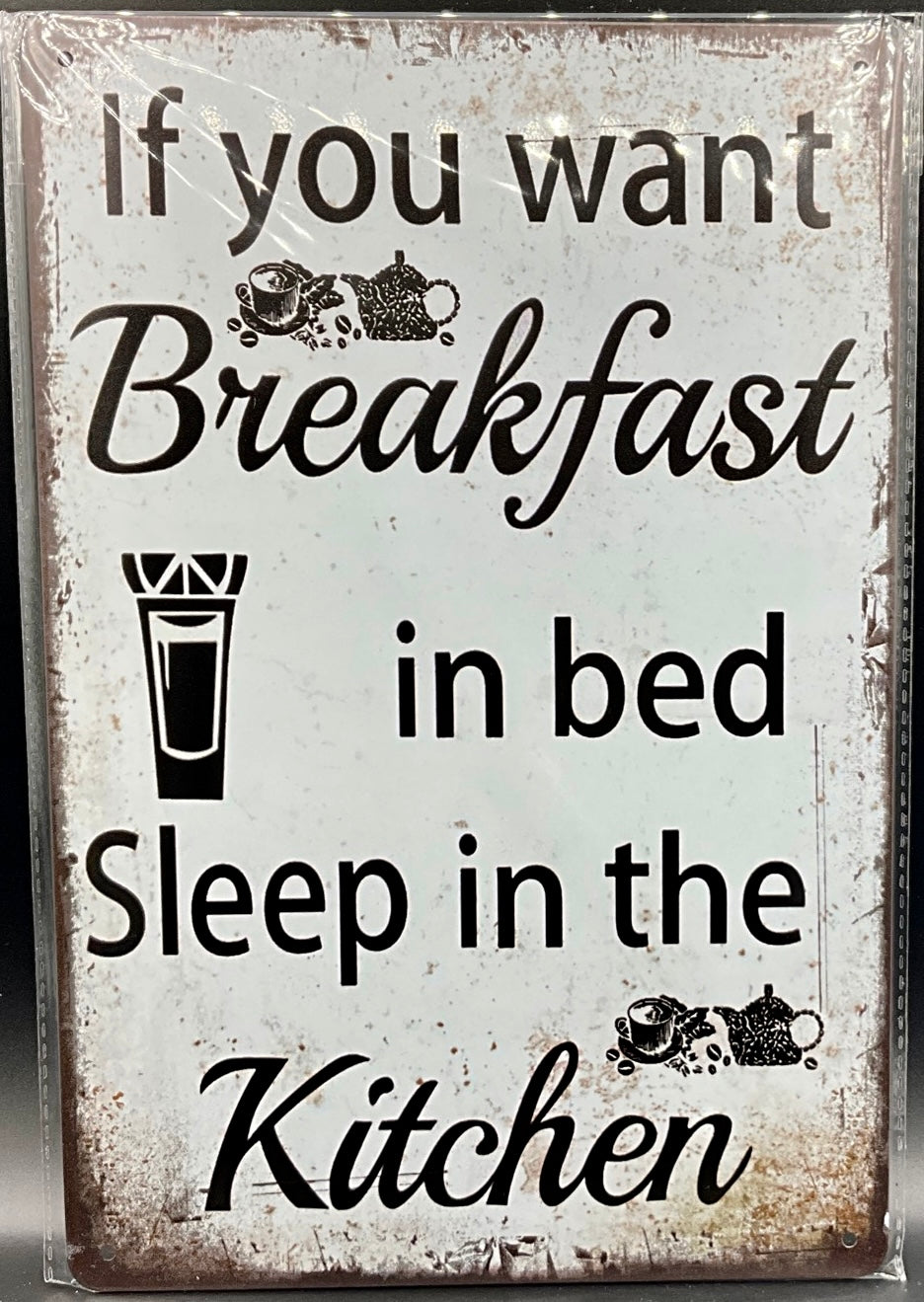 Metal sign