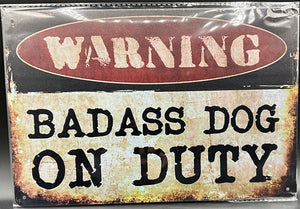Metal sign