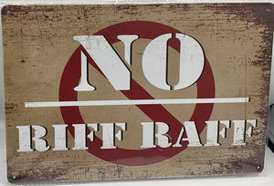 Metal sign