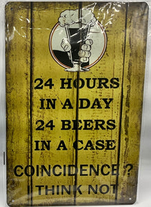Metal sign