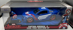 1:24 MARVEL CAPTAIN AMERICA 2006 FORD MUSTANG GT