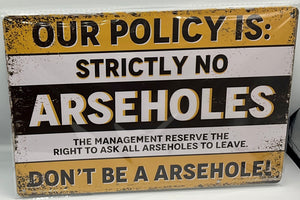 Metal sign