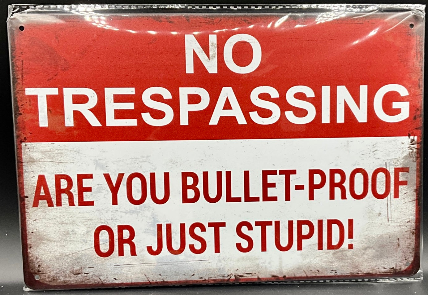 Metal sign