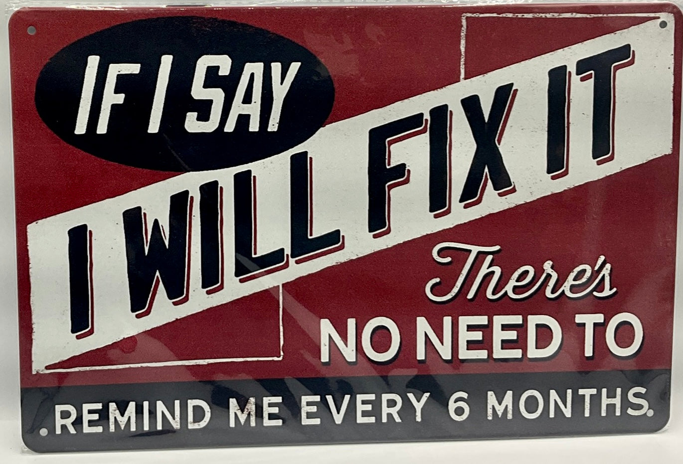 Metal sign