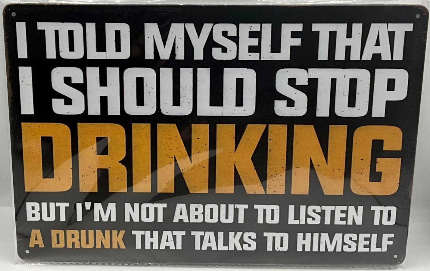 Metal sign