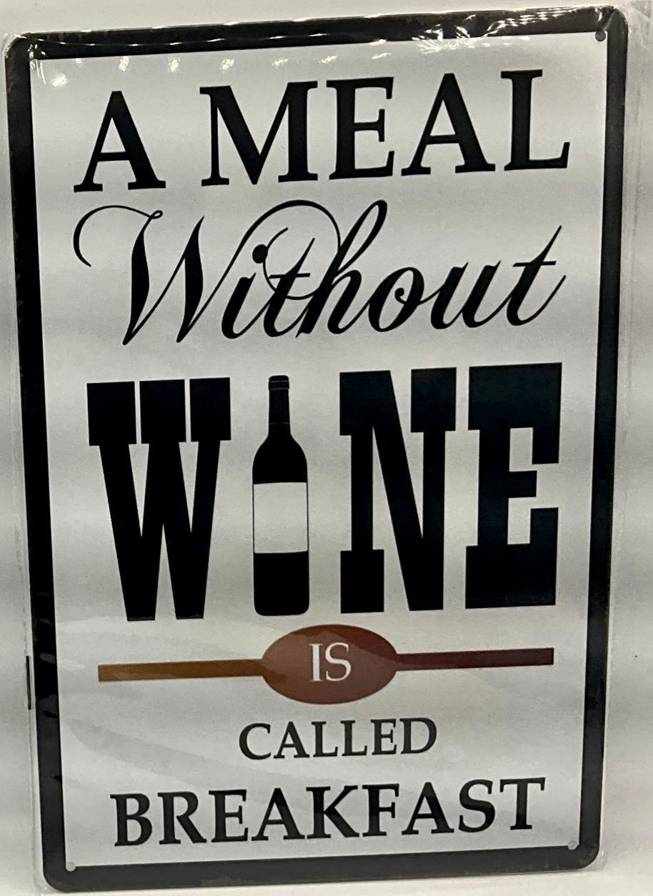 Metal sign