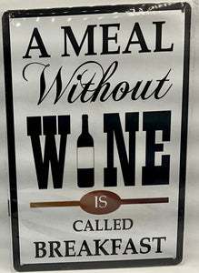 Metal sign
