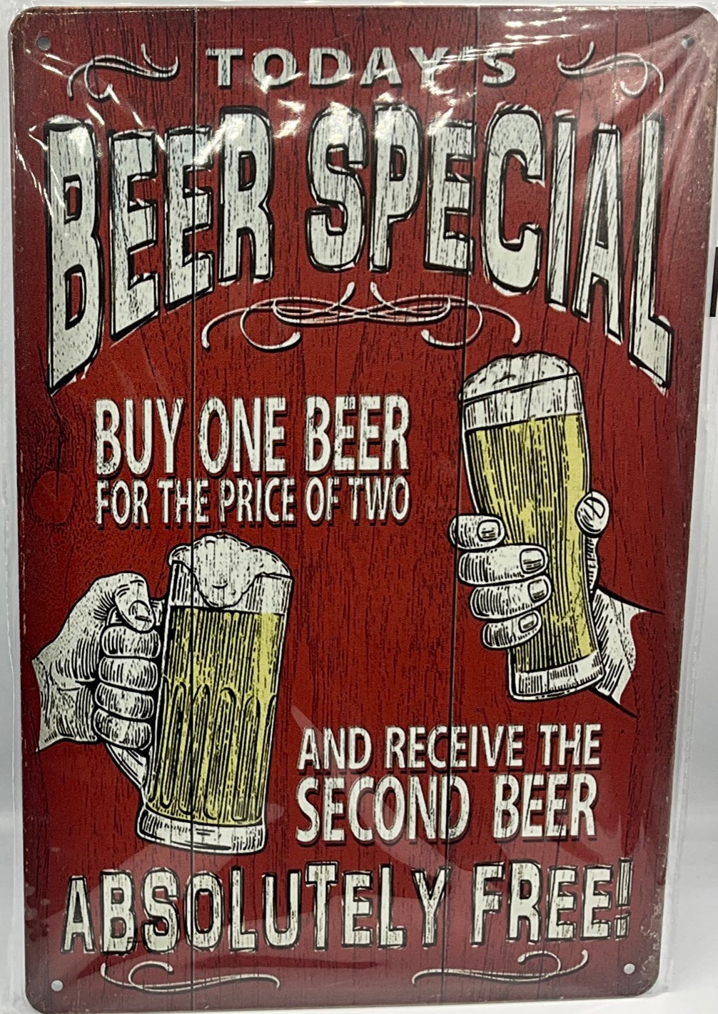 Metal sign