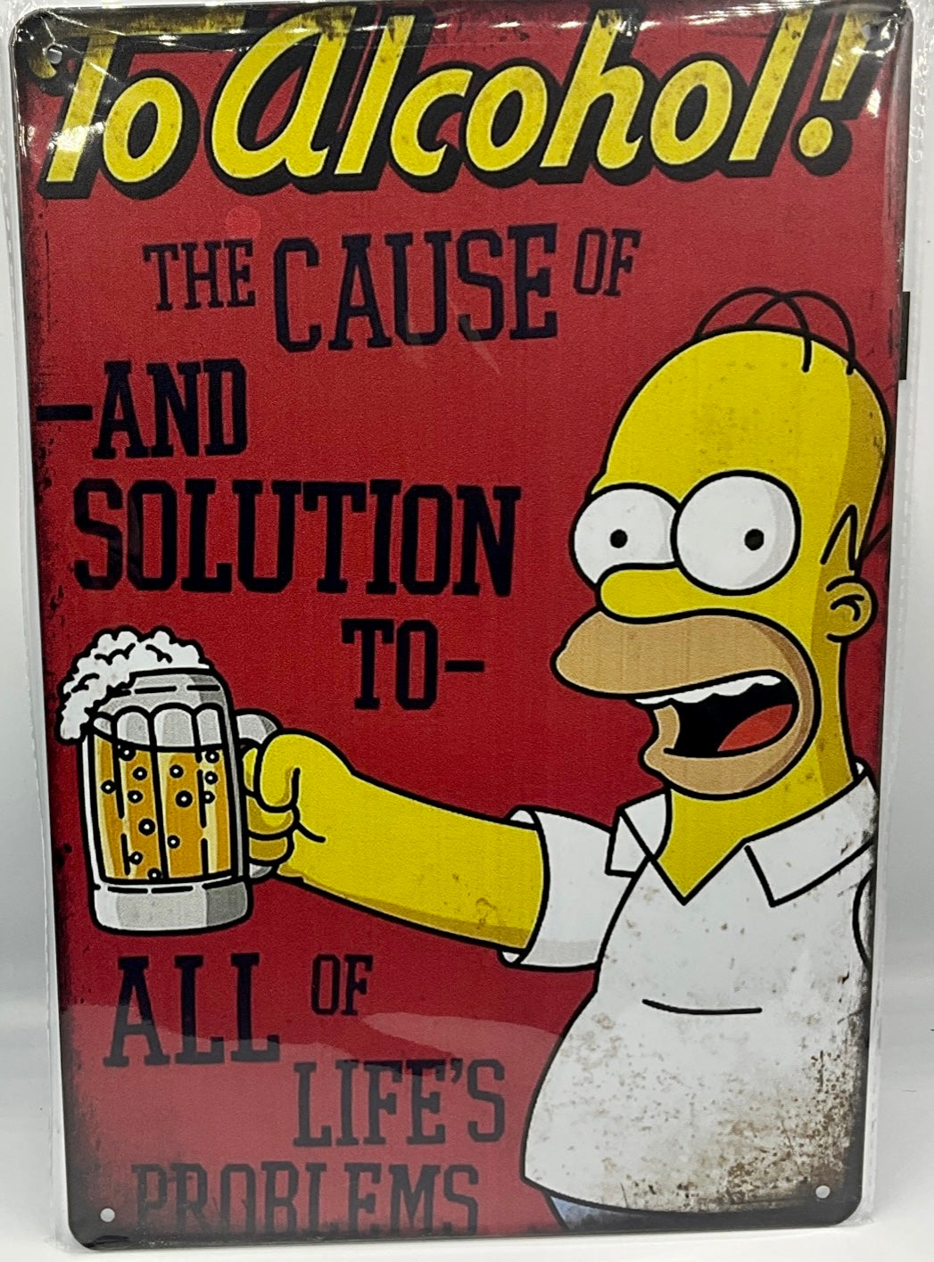 Metal sign