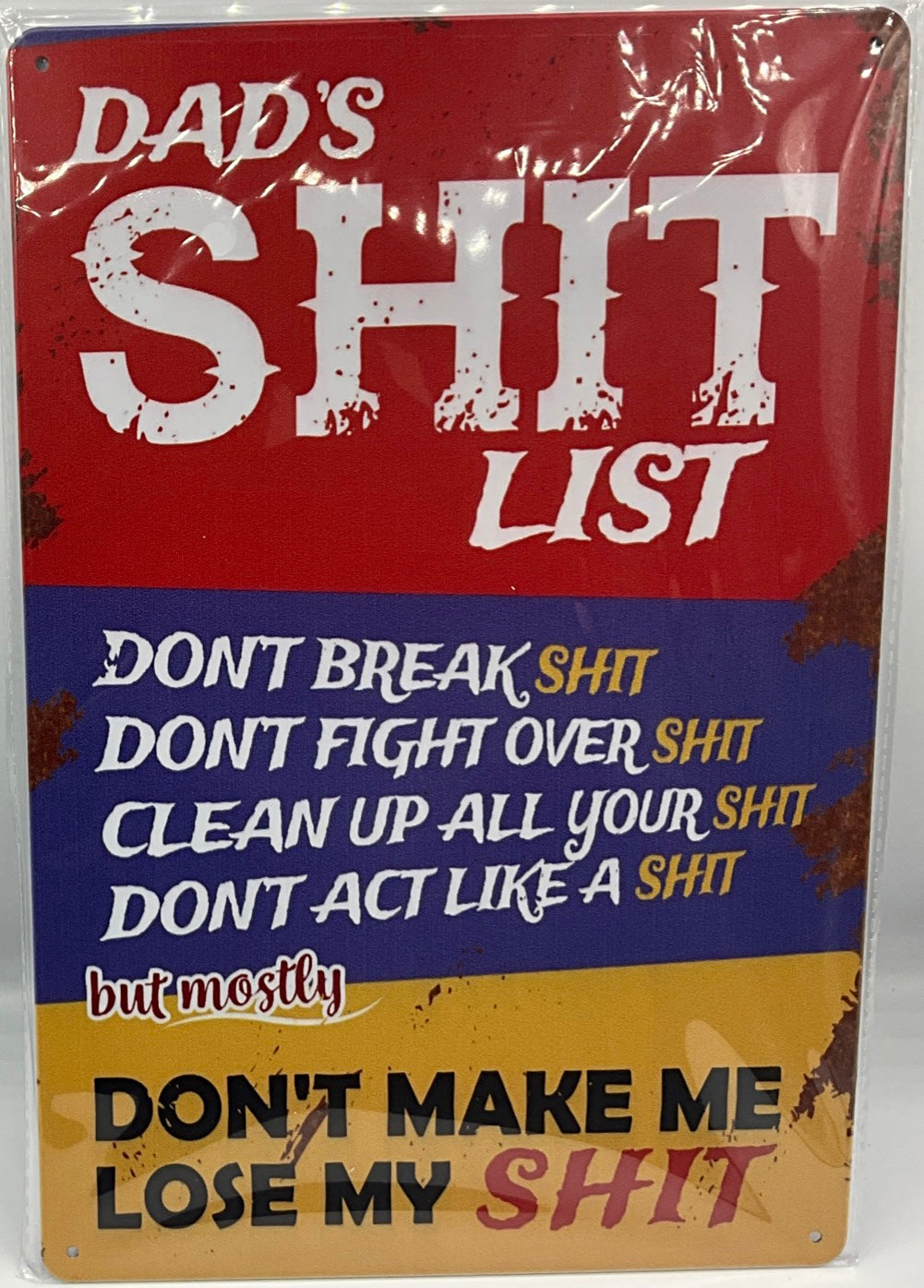 Metal sign