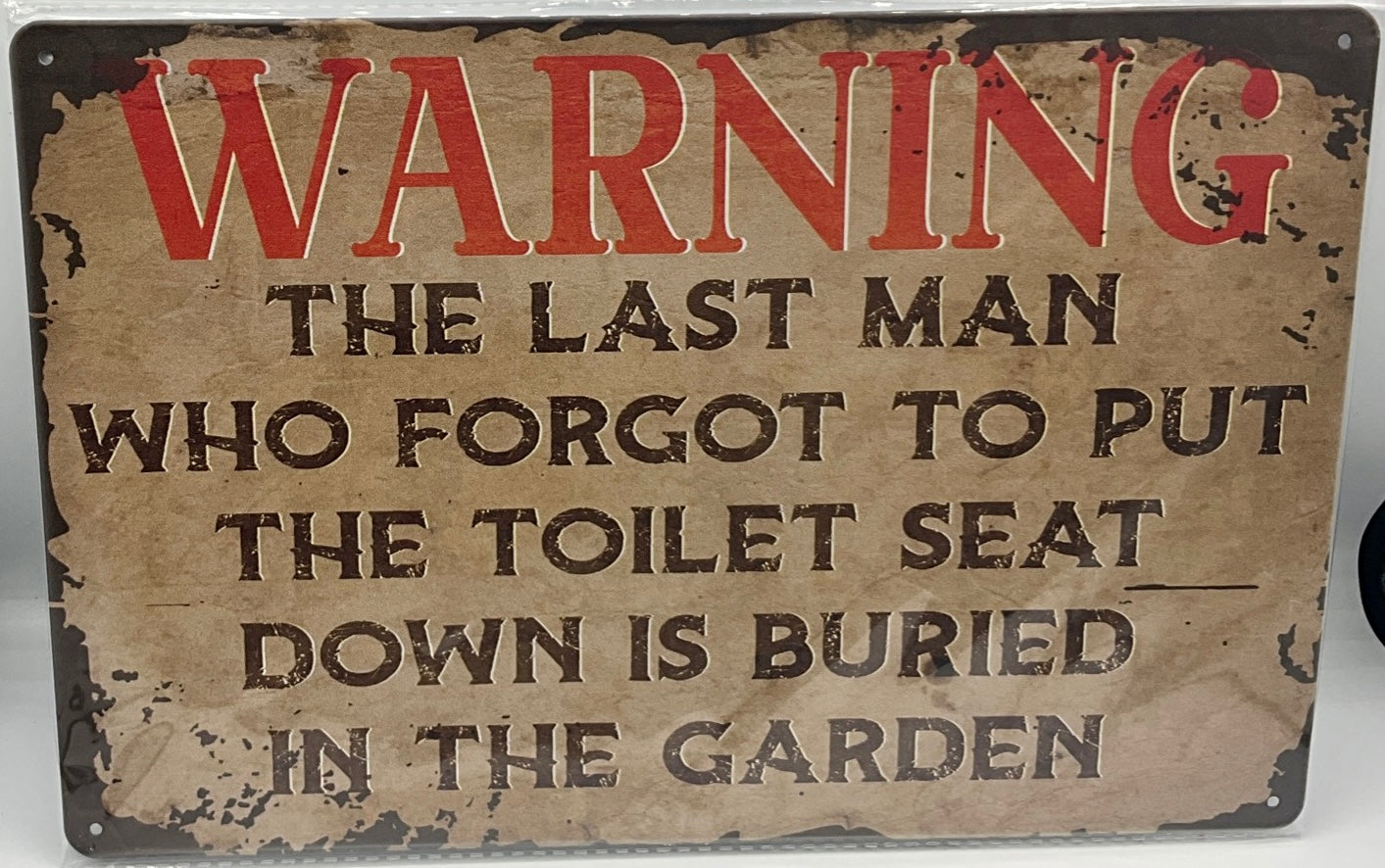 Metal sign