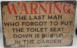 Metal sign