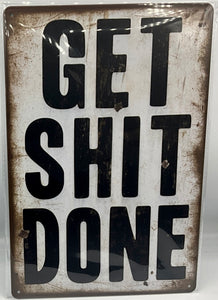 Metal sign
