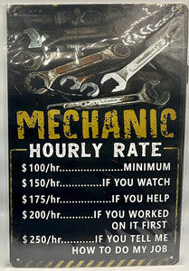 Metal sign