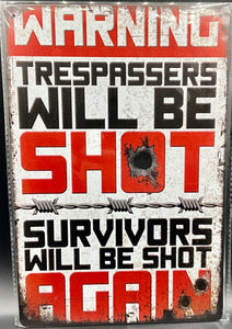 Metal sign