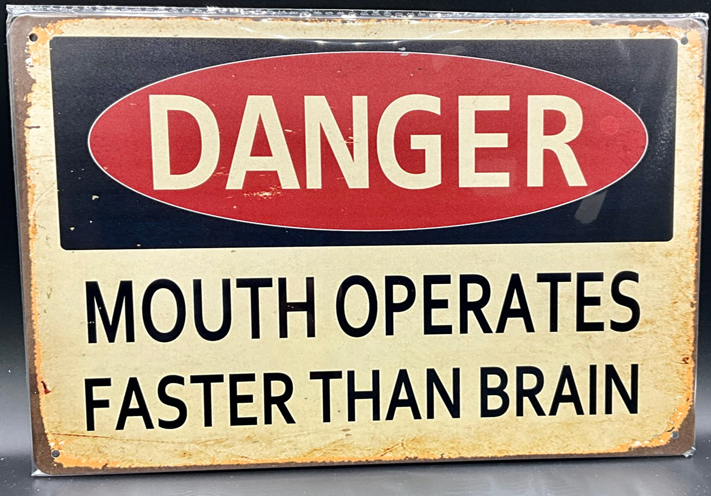 Metal sign