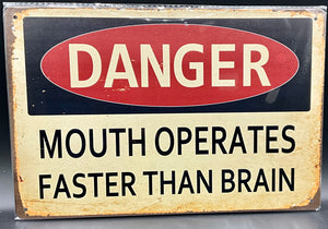 Metal sign
