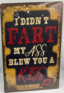 Metal sign