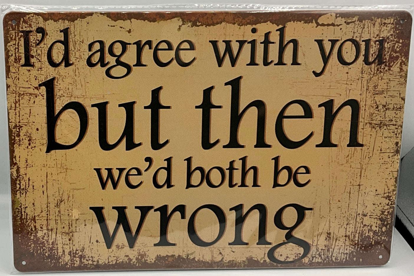 Metal sign