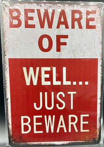 Metal sign