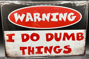 Metal sign