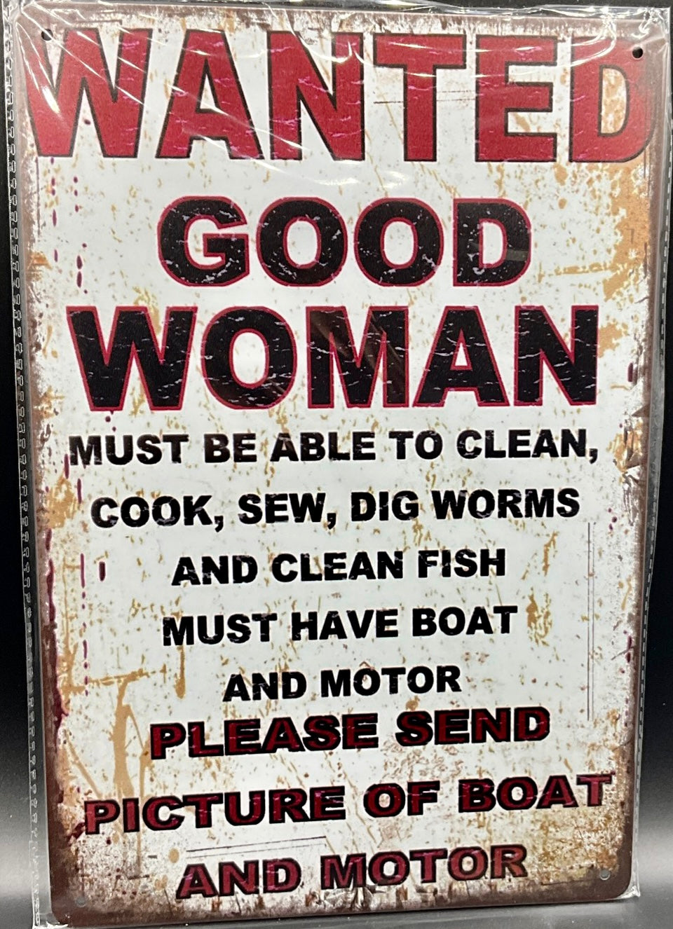 Metal sign