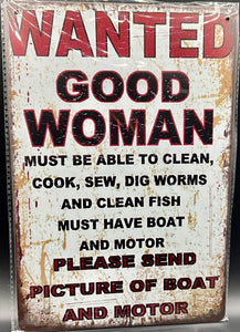 Metal sign