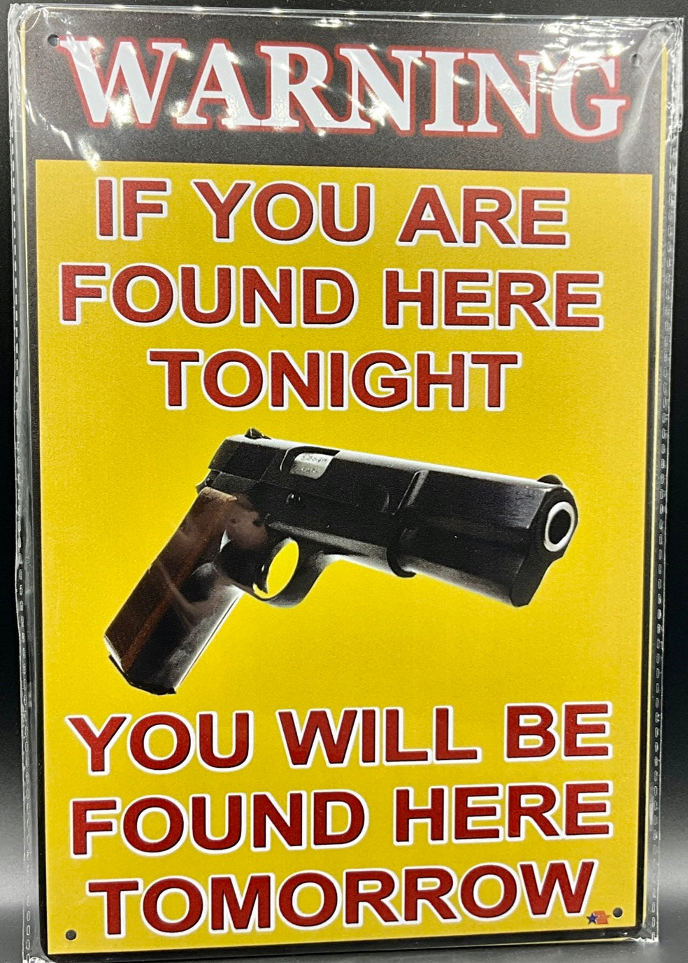 Metal sign