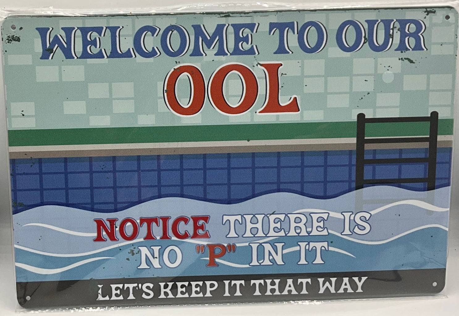 Metal sign