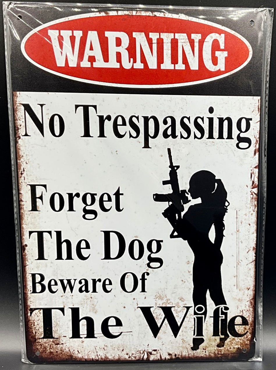 Metal sign