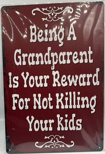 Metal sign