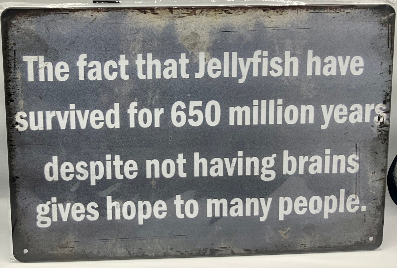 Metal sign