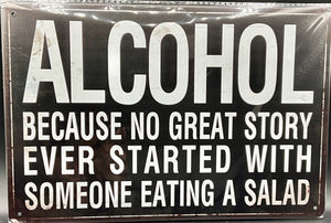 Metal sign