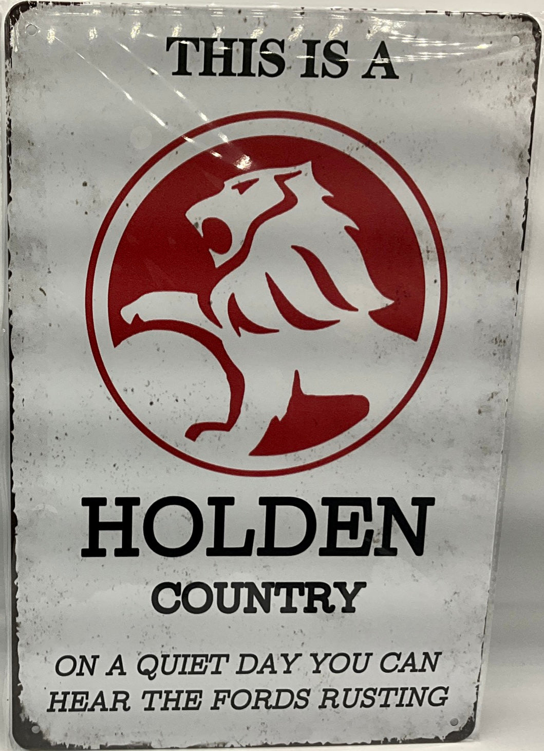 Metal sign