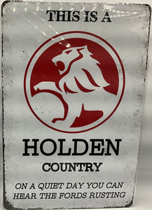 Metal sign