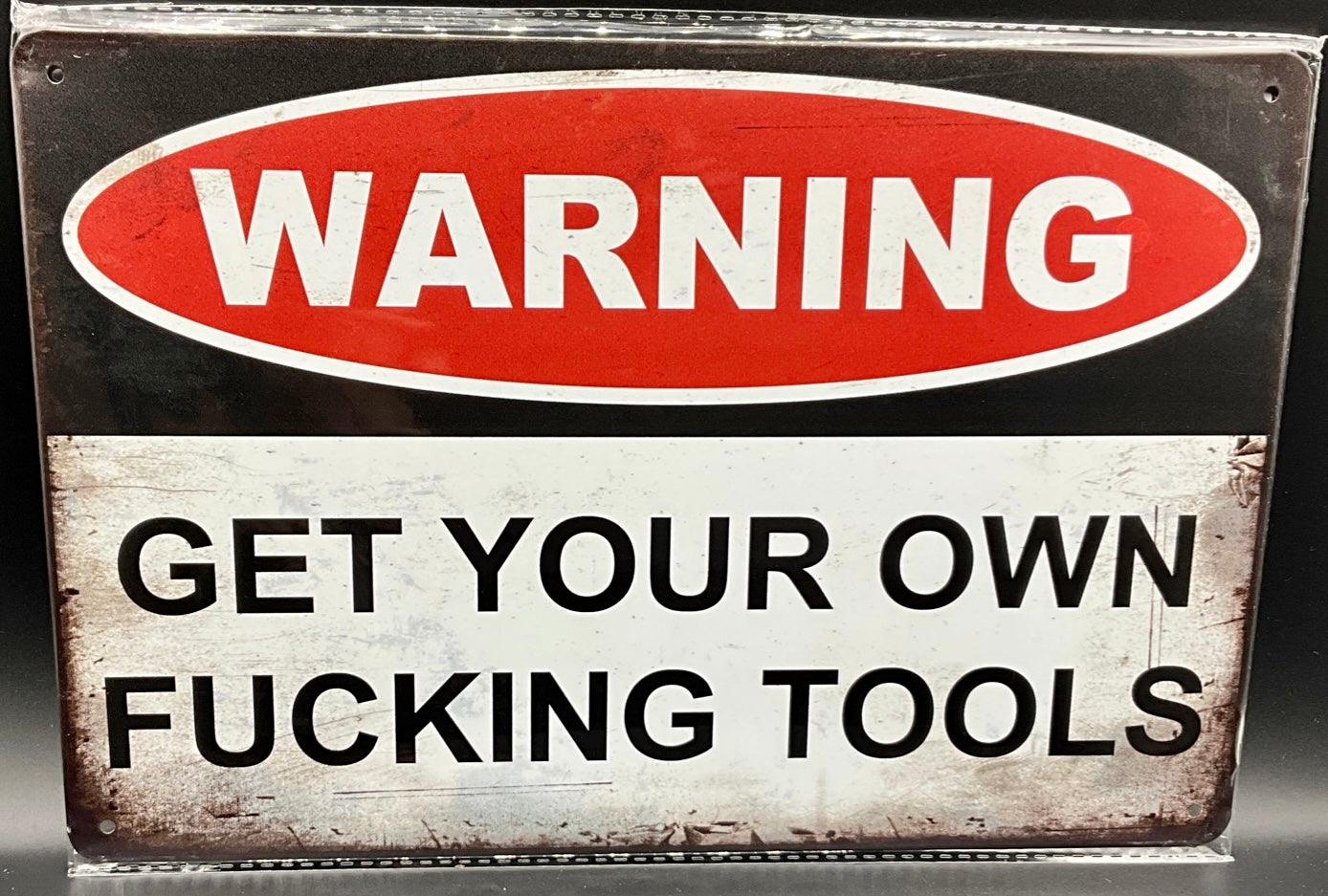 Metal sign