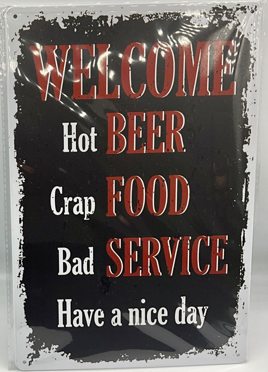 Metal sign