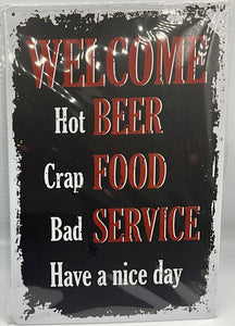 Metal sign