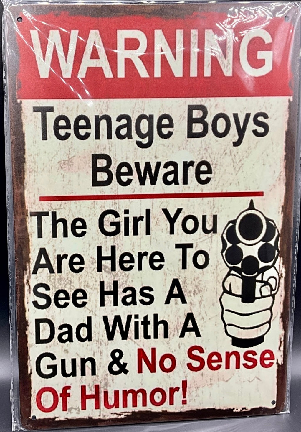 Metal sign