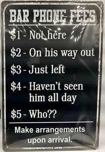 Metal sign